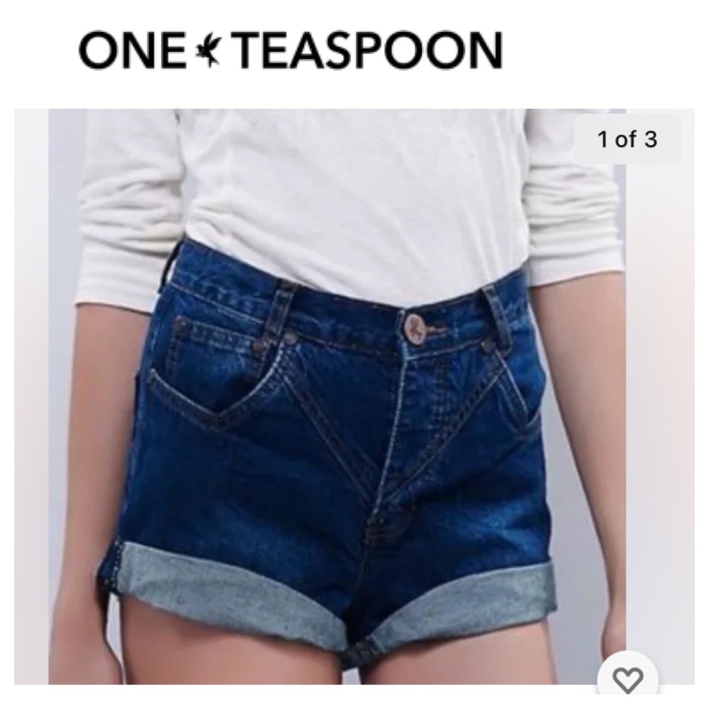 ☮️One Teaspoon for Free People HAWKS Short Size 24